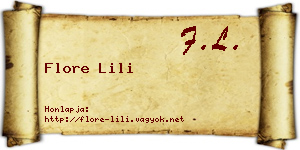 Flore Lili névjegykártya